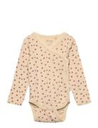 Petit Piao Ppdia Body L/S Fold Pointel Nb Beige