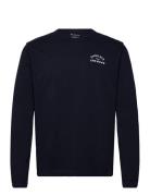 Knowledge Cotton Apparel Organic Cotton Long Sleeved T-Shirt Marinblå