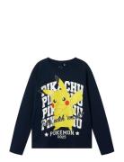 Name It Nkmast Pokemon Ls Nreg Top Box Noos Sky Marinblå
