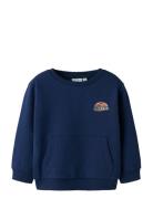 Name It Nmmvildar Ls Sweat Box Bru Marinblå