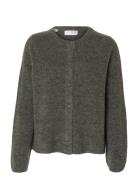 Selected Slflulu New Ls Knit Cardigan Noos Grå