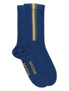 Melton Vertical Stripes Socks Blå