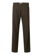 Selected Slh175-Slim Miles Brushed Pant W Noos Brun