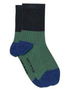 Melton Block Colour Socks Marinblå