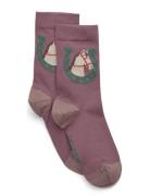 Melton Lucky Horse Socks Lila