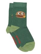 Melton Burger Socks Grön