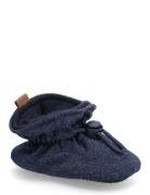 Melton Glitter Textile Slippers Marinblå