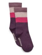 Melton Wide Stripes Socks Multi/patterned