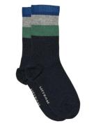 Melton Wide Stripes Socks Multi/patterned