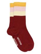 Melton Wide Stripes Socks Multi/patterned