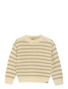 Daily 7 Knitted Sweater Stripe Kräm