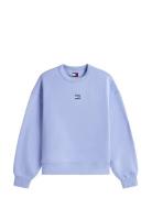 Tommy Jeans Tjw Bxy Badge Crew Ext Blå