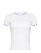 Calvin Klein Jeans Ss Color Block Cotton Rib Baby T Vit