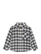 En Fant Shirt Ls Check Grå