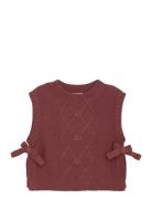 En Fant Slipover Knit Burgundy