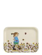 Muurla Pippi Tray Be More Pippi 27X20Cm Kräm