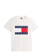 Tommy Jeans Tjm Reg Big Flag Ss Tee Ext Vit