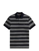 Tommy Hilfiger Stripe Structure Reg Polo Svart
