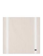 Lexington Home Icons Striped Org Cotton Oxford Napkin Beige