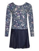 Hummel Hmljr Mix Gymsuit L/S Marinblå