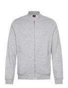 Lyle & Scott Half Raglan Jersey Bomber Grå