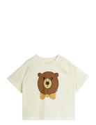 Mini Rodini Bear Sp Ss Tee Kräm