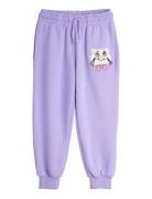 Mini Rodini Cat With Bowtie Chenille Sweatpants Lila