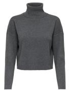 ONLY Onlama Life Ls Rib Rollneck Cc Knt Grå