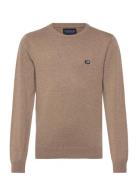 Lexington Clothing Brayden Cotton Crew Sweater Beige