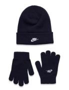 Nike Bh-Beanie Uppsättningar Marinblå