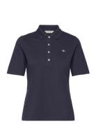 GANT Slim Shield Ss Pique Polo Marinblå