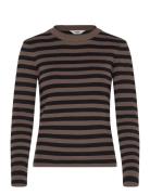 Object Objester Sli L/S Knit Pullover Noos Brun