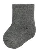 Name It Nbmwaksi Wo/Bl Terry Sock Grå
