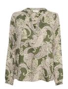 Kaffe Paisley Blouse Grön