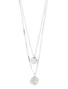 Pilgrim Haven 2-In-1 Coin Necklace Silver-Plated Silver