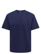 ONLY & SONS Onsfred Life Rlx Ss Tee Noos Blå