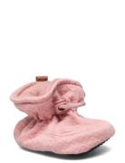 Melton Quilted Textile Slippers Rosa