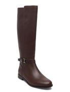 Lauren Ralph Lauren Brooke Ii Calfskin Tall Boot Brun