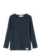 MarMar Copenhagen Plain Tee Ls Marinblå