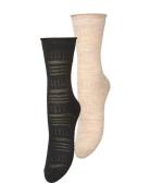 Becksöndergaard Lucretia Wola Sock 2 Pack Svart
