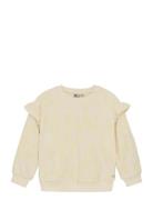 Daily 7 Sweater Jaquard Ruffle Kräm