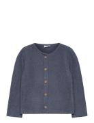 Mango Knitted Button Cardigan Blå