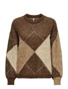 ONLY Onlnoeme Life Ls Jq O-Neck Knt Brun