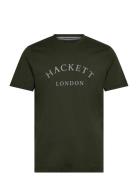 Hackett London Heritage Ess Tee Khaki Green