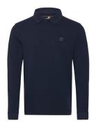 Timberland Ls Millers River Pique Polo Marinblå