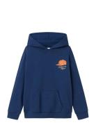 Name It Nkmnopal Ls Nreg Sweat Wh Bru Marinblå
