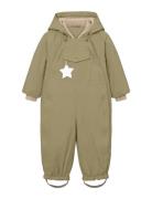 MINI A TURE Matwisti Fleece Lined Snowsuit. Grs Khaki Green
