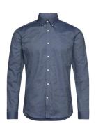 Lindbergh Oxford Superflex Shirt L/S Blå