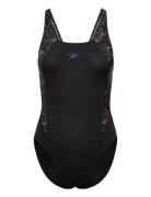 Speedo Womens Hyperboom Splice Muscleback 1 Pc Svart