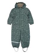 Mikk-line Snow Suit Aop Grön